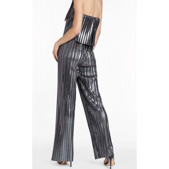 NEW AMANDA UPRICHARD collina jumpsuit in gunmetal - Picture 3 of 3